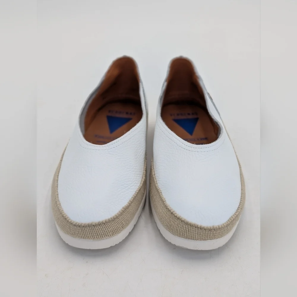 Verbenas Noelia Women Sz 10 Made in Spain Espadrilles White Leather
